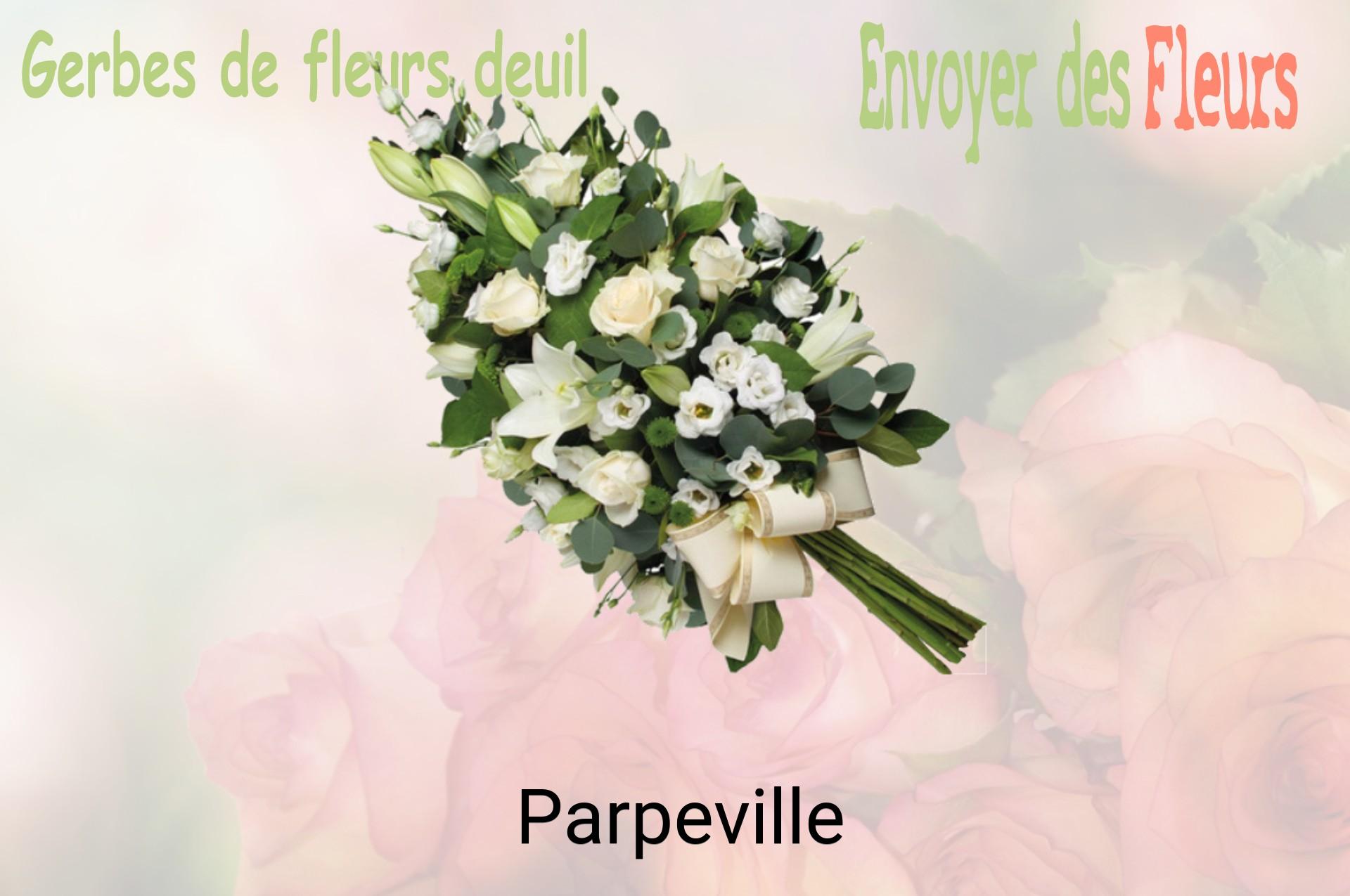 Gerbe de fleurs de deuil livrée à Parpeville